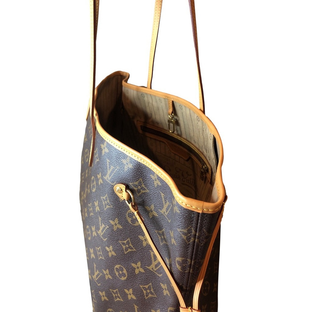LOUIS VUITTON Monogram Neverfull GM Tote Organizer, LV Dust Bag, COA - Picture 9 of 17